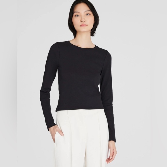 Club Monaco Tops - Club Monaco Ribbed Long Sleeved Tee, Large